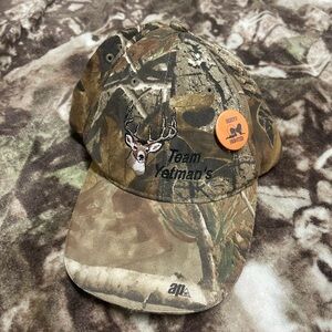 Vintage RealTree Camo Team Yatman's Cap with Deer Embroidery